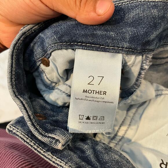 Mother The Looker Ankle Fray in Fingerprints and Muddy Feet Size 27 - Picture 9 of 9